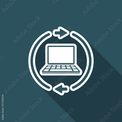 Refresh setting flat icon