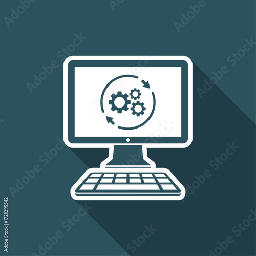 Refresh setting flat icon