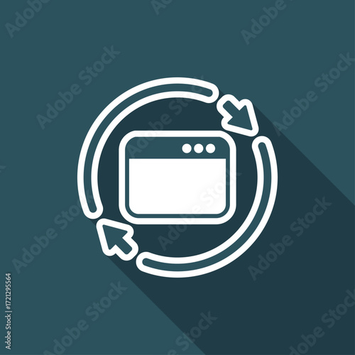 Web page refresh icon