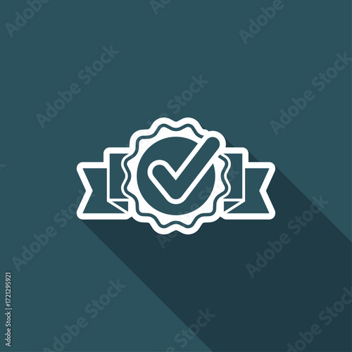 Checking quality symbol icon