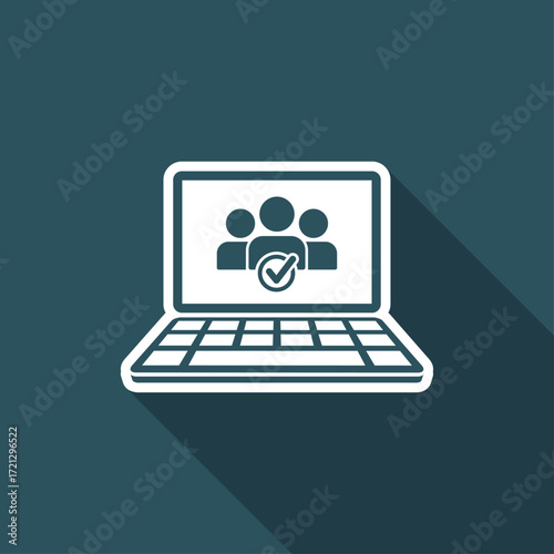 Check computer contacts icon