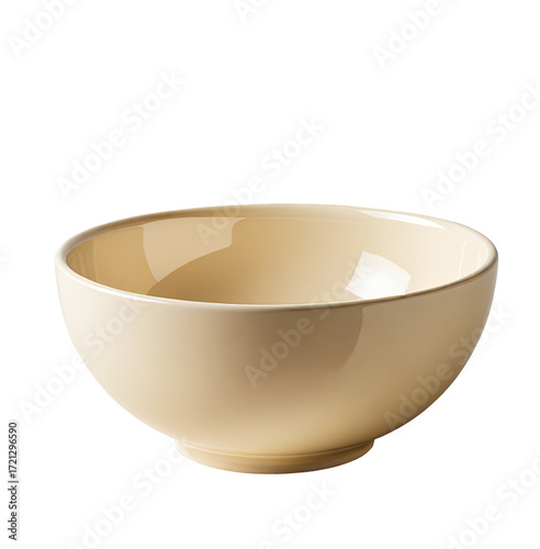 Cream ceramic bowl, studio shot, clean background, food serving (1)