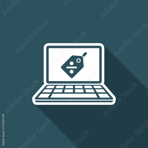 Digital discount label icon