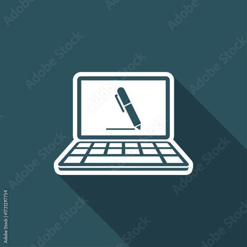 Icon of application for handwriting