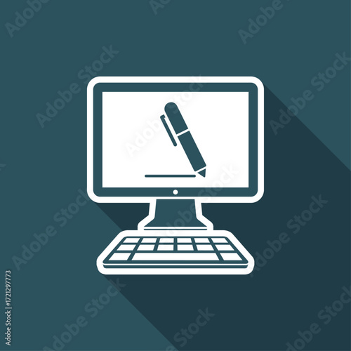 Icon of application for handwriting