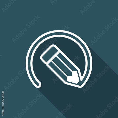 Pencil draws a circle