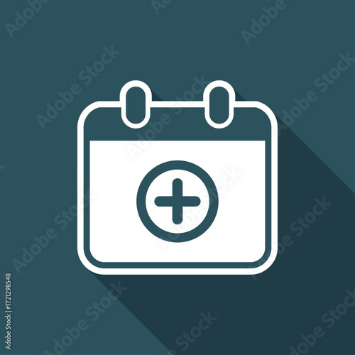 Add new appointment on calendar - Minimal vector icon