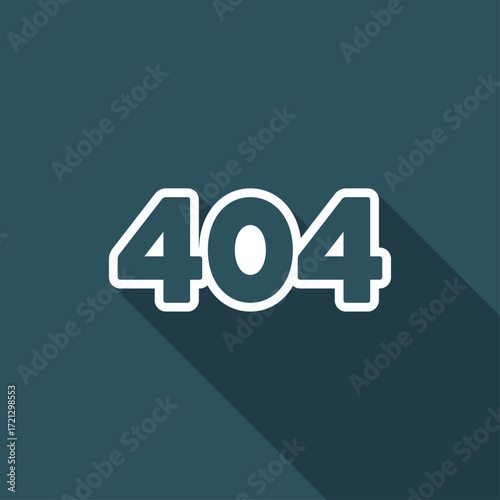 Error 404 concept - Minimal vector icon