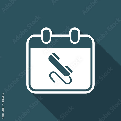 Call for appointment - Minimal vector icon