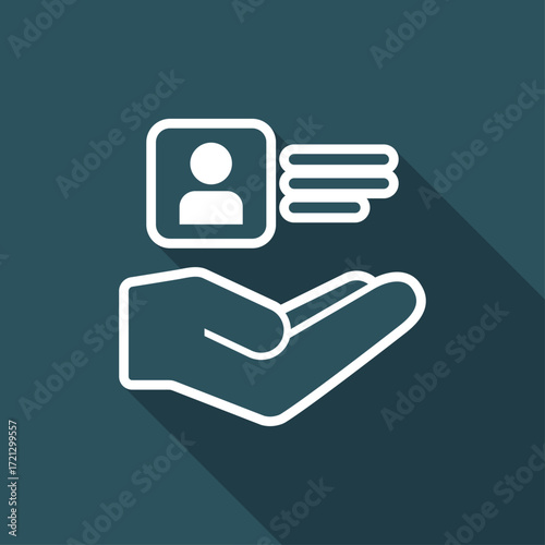 Personal account services - Minimal vector icon