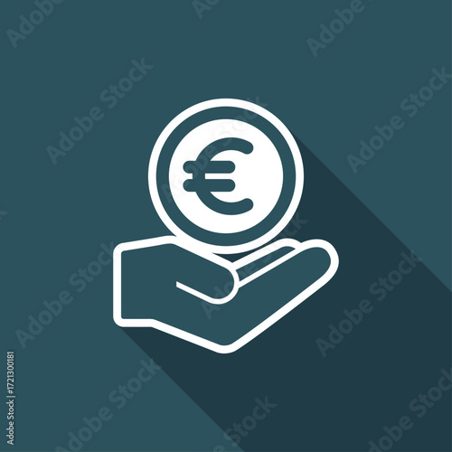 Bank services - Euro - Minimal modern icon