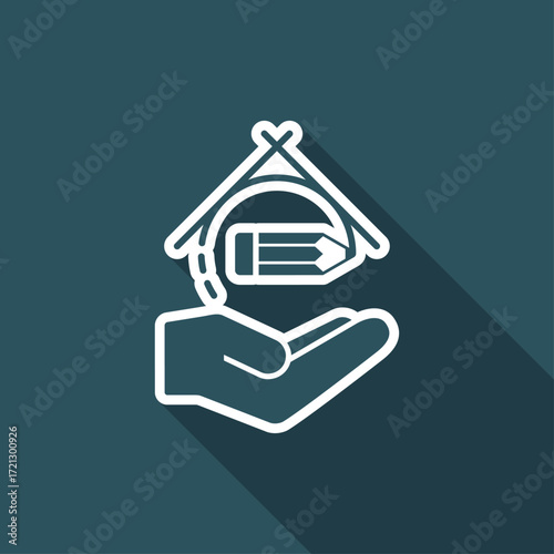 Project design concept - Flat minimal icon