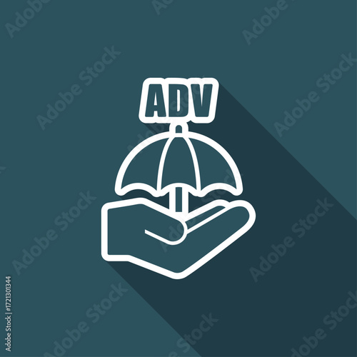 Advertising block - Minimal vector icon