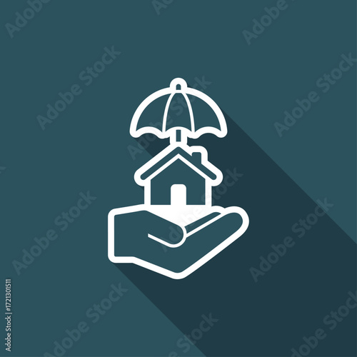 House protection - Minimal vector icon