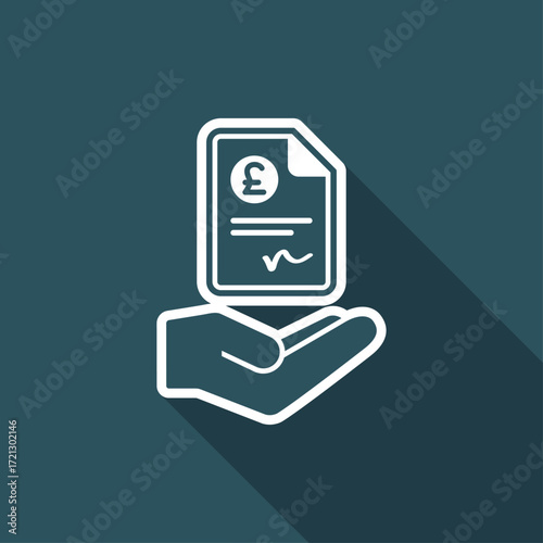 Payment document - Sterling - Vector icon