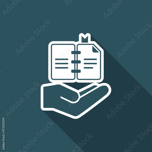 Book concept - Vector flat icon