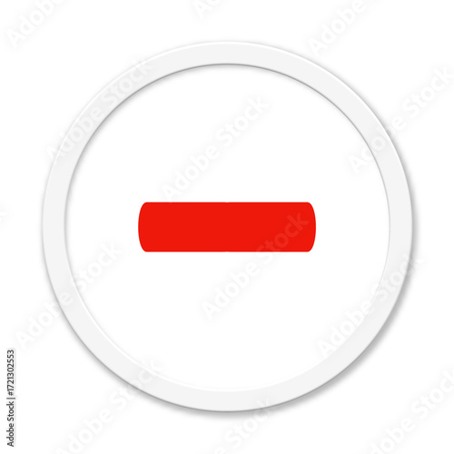 Minus Button mit roter Farbe Free Download Minus Button mit roter Farbe - GFXLoad