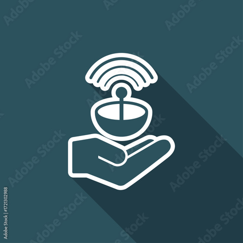 Satellite Services - Vector web icon