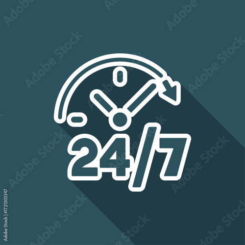 Steady available services  - Vector web icon