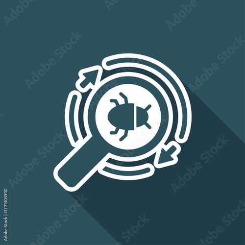 Antivirus service 24/7 - Minimal vector icon