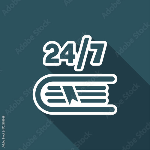 Steady school support - Vector web icon