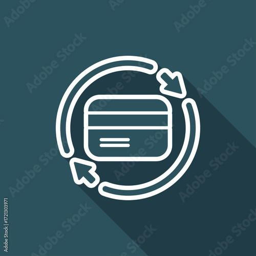 Steady banking services - Vector web icon