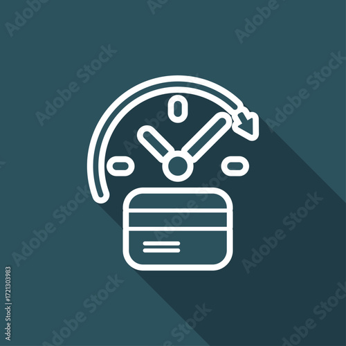 Steady banking services - Vector web icon