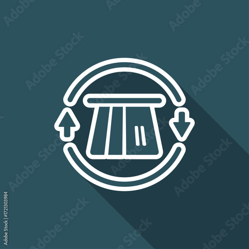 Steady banking services - Vector web icon
