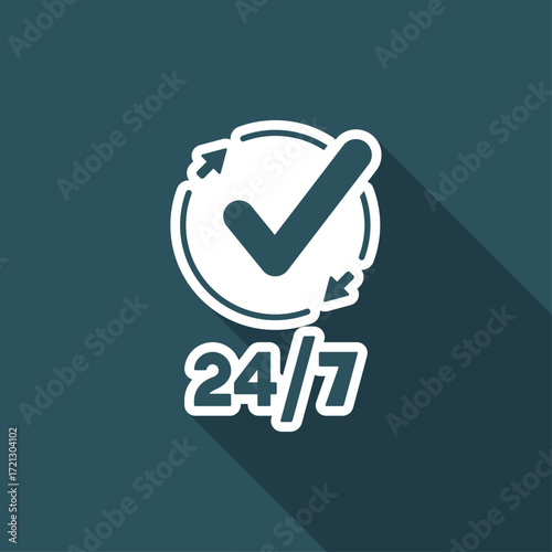 Steady checking services - Vector web icon