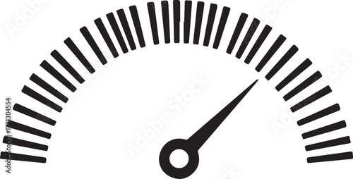 Speedometer Dial with Pointer gauge