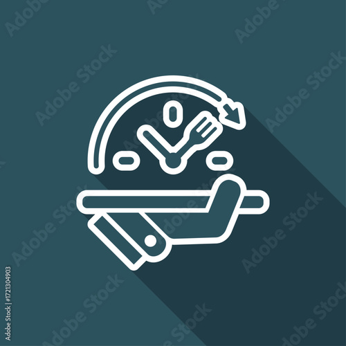 Full time food services - Vector web icon
