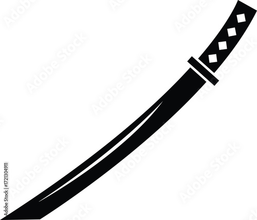 Katana Sword Silhouette Vector