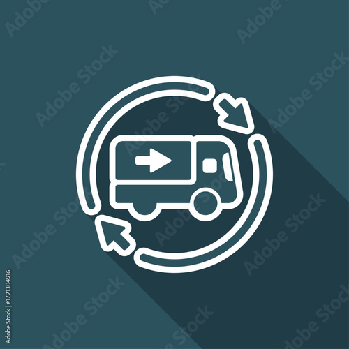 Delivery service 24/7 - Vector web icon