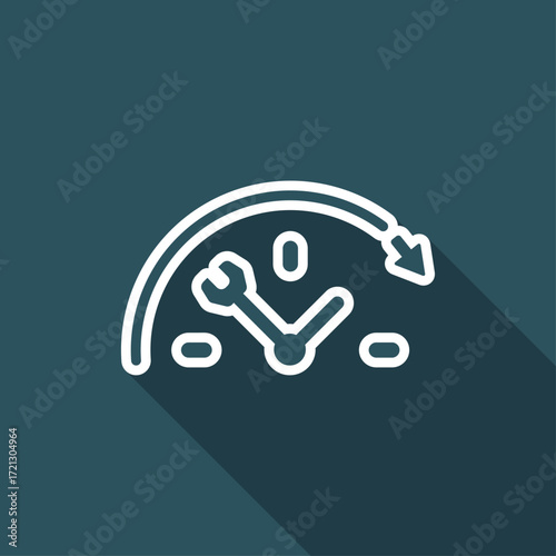 Full time technical assistance services - Vector web icon