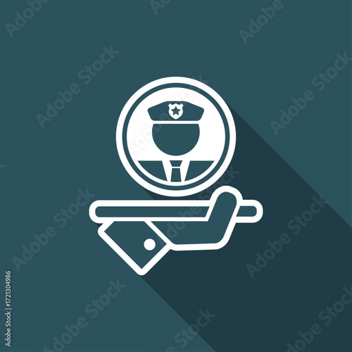 Security service - Vector web icon