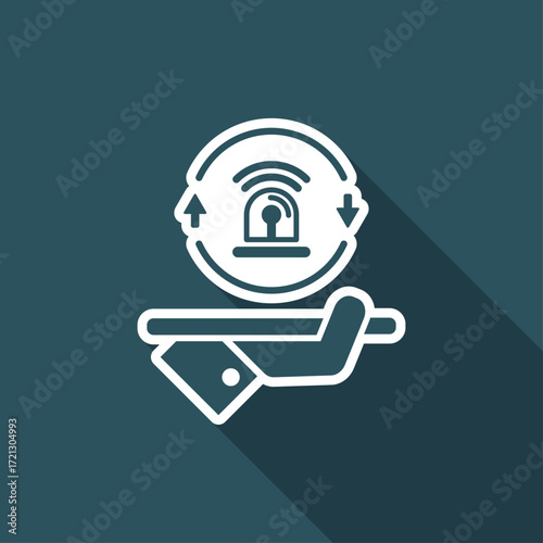 Full security services - Vector web icon
