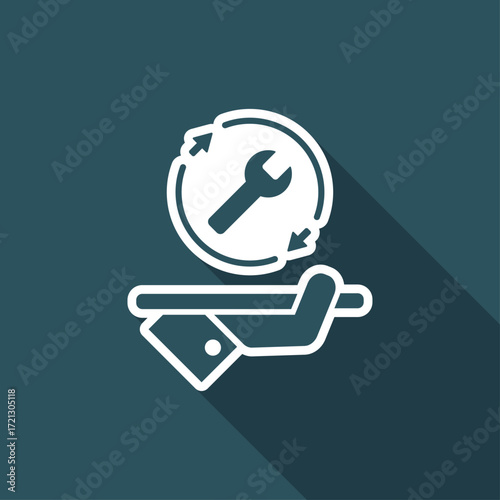 Full assistance services - Vector web icon
