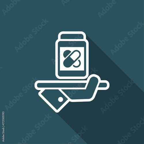 Pharma services - Vector web icon