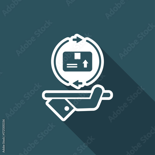 Full delivery service - Vector web icon