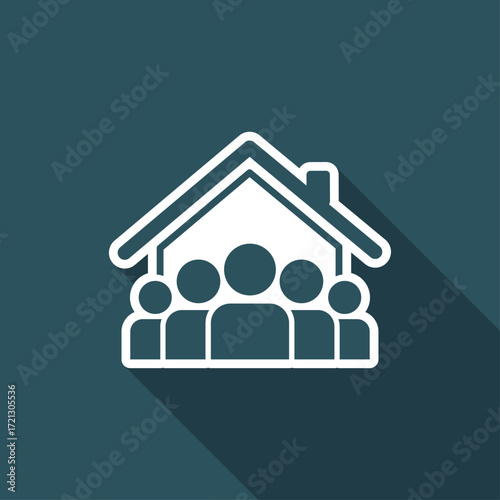 Social community - Vector web icon