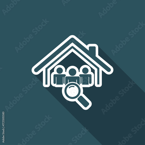 Candidates search - Vector web icon