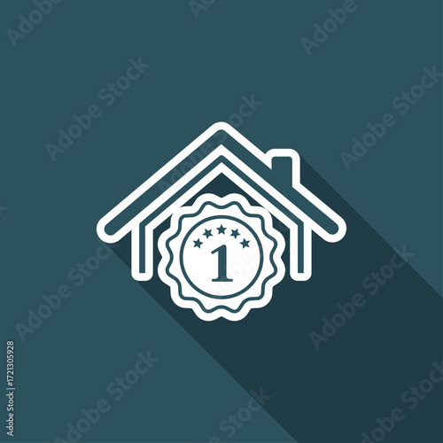 Best house - Vector web icon