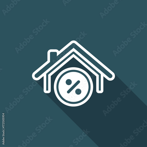 Home value - Vector web icon