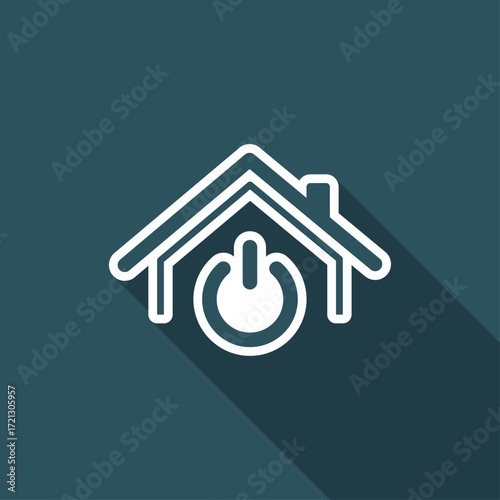 House power switch - Vector web icon