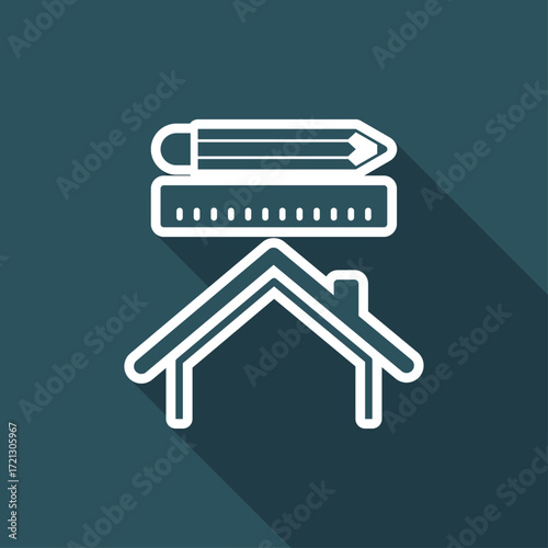 House design - Vector web icon