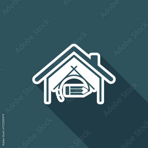 House design - Vector web icon
