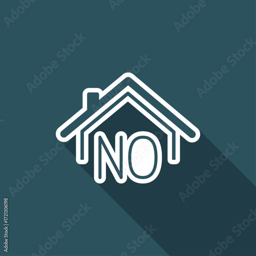 Real estate or hotel concept - Confirm of client decision - Vector web icon