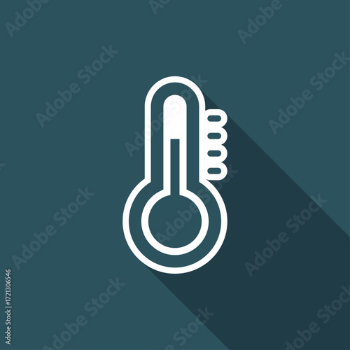 Thermometer symbol - Vector web icon