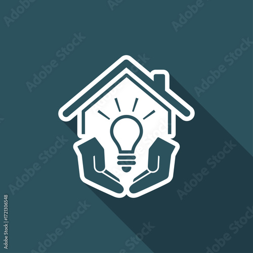 Electricity supply - Vector web icon