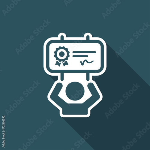 Protest for job contract contitions - Vector web icon